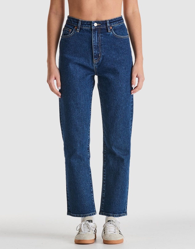 Hi Straight Cropped Jeans - Endless Indigo