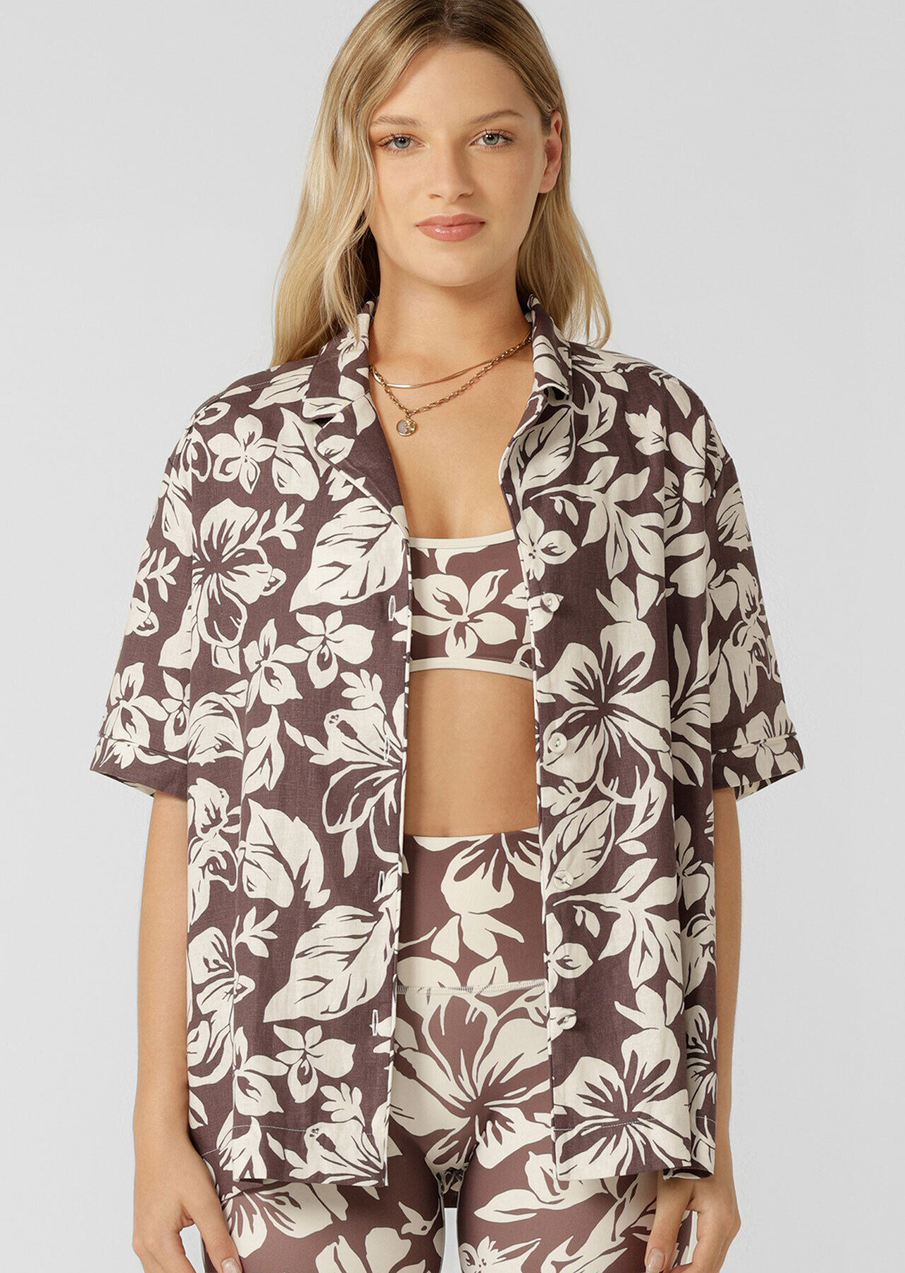 Hibiscus Weekend Shirt - Hibiscus Print slider