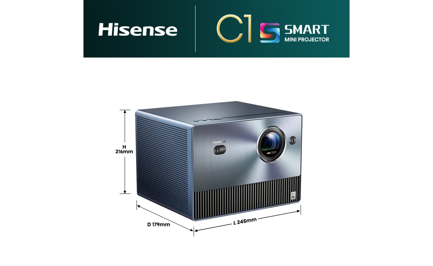 Hisense C1 4K TriChroma Laser Mini Projector slider