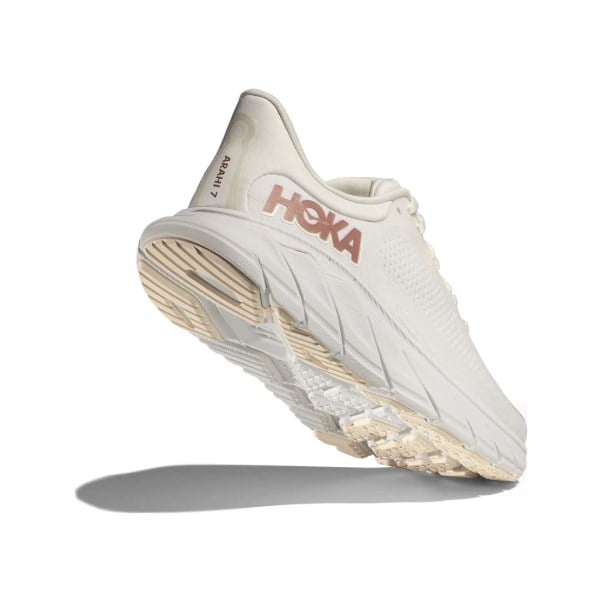 Hoka Arahi 7 - Womens Running Shoes - Blanc de Blanc/Rose Gold slider