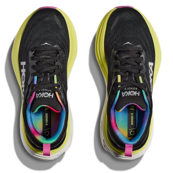 Hoka Bondi 8 - Mens Running Shoes - Black/Citrus Glow slider