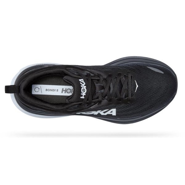 Hoka Bondi 8 - Mens Running Shoes - Black/White slider