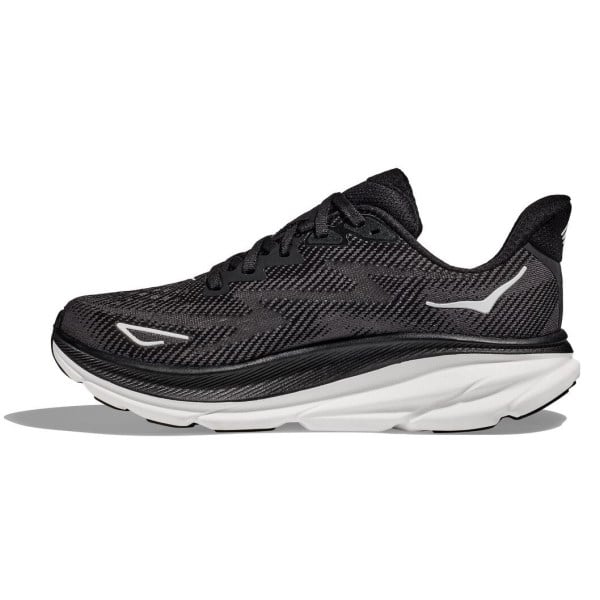 Hoka Clifton 9 - Mens Running Shoes - Black/White slider