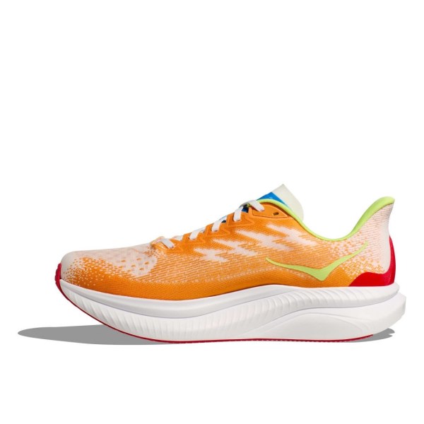 Hoka Mach 6 - Mens Running Shoes - White/Solar Flare slider