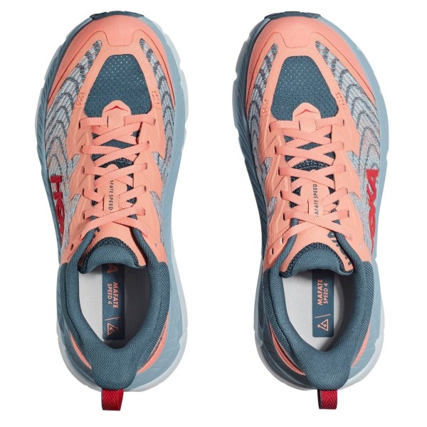 Hoka Mafate Speed 4 - Womens Trail Running Shoes - Papaya/Real Teal slider