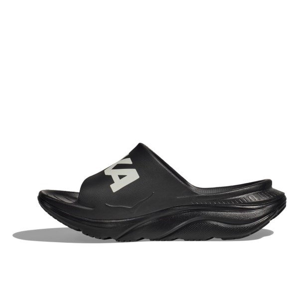 Hoka Ora Athletic Slide 3 - Unisex Recovery Slides - Black/White slider