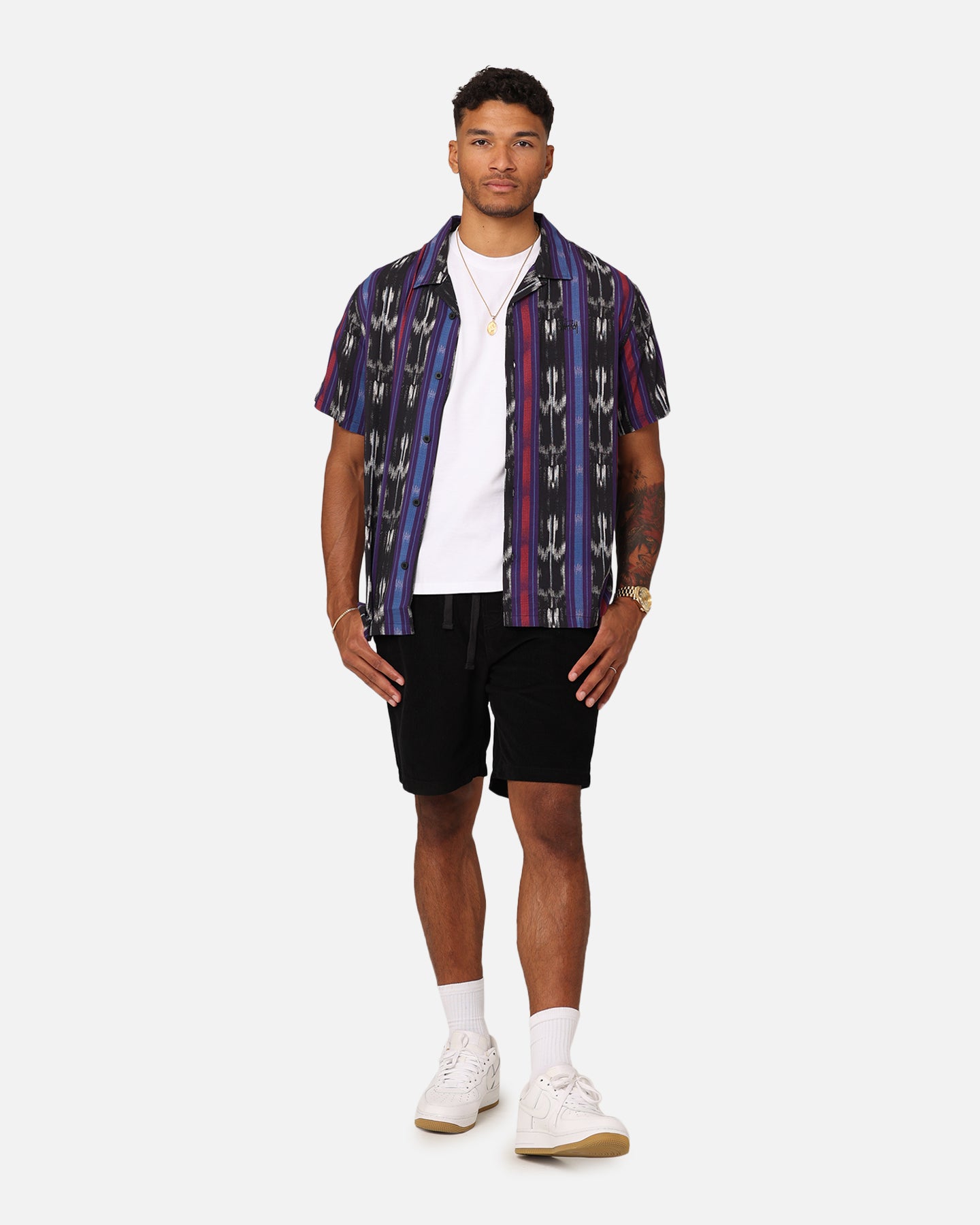 Ikat Strip Short Sleeve Shirt slider