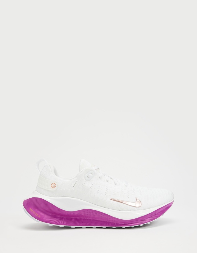 InfinityRN 4 - Women's - White, Metallic Red Bronze & Hot Fuchsia