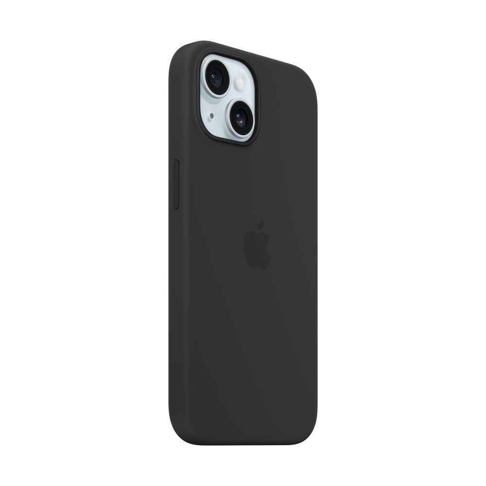 iPhone 15 Silicone Case with MagSafe Midnight slider