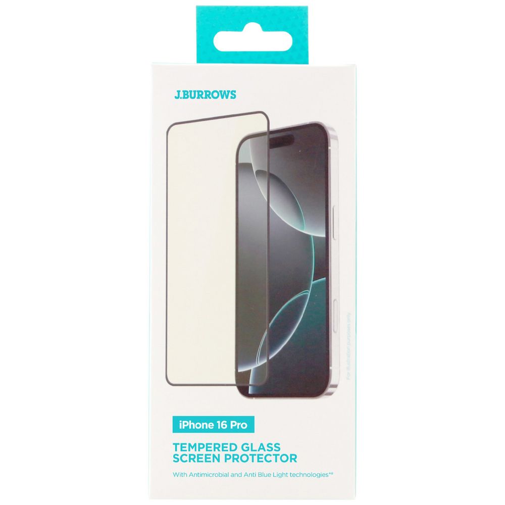 J. Burrows iPhone 16 Pro Antimicrobial Screen Protector slider