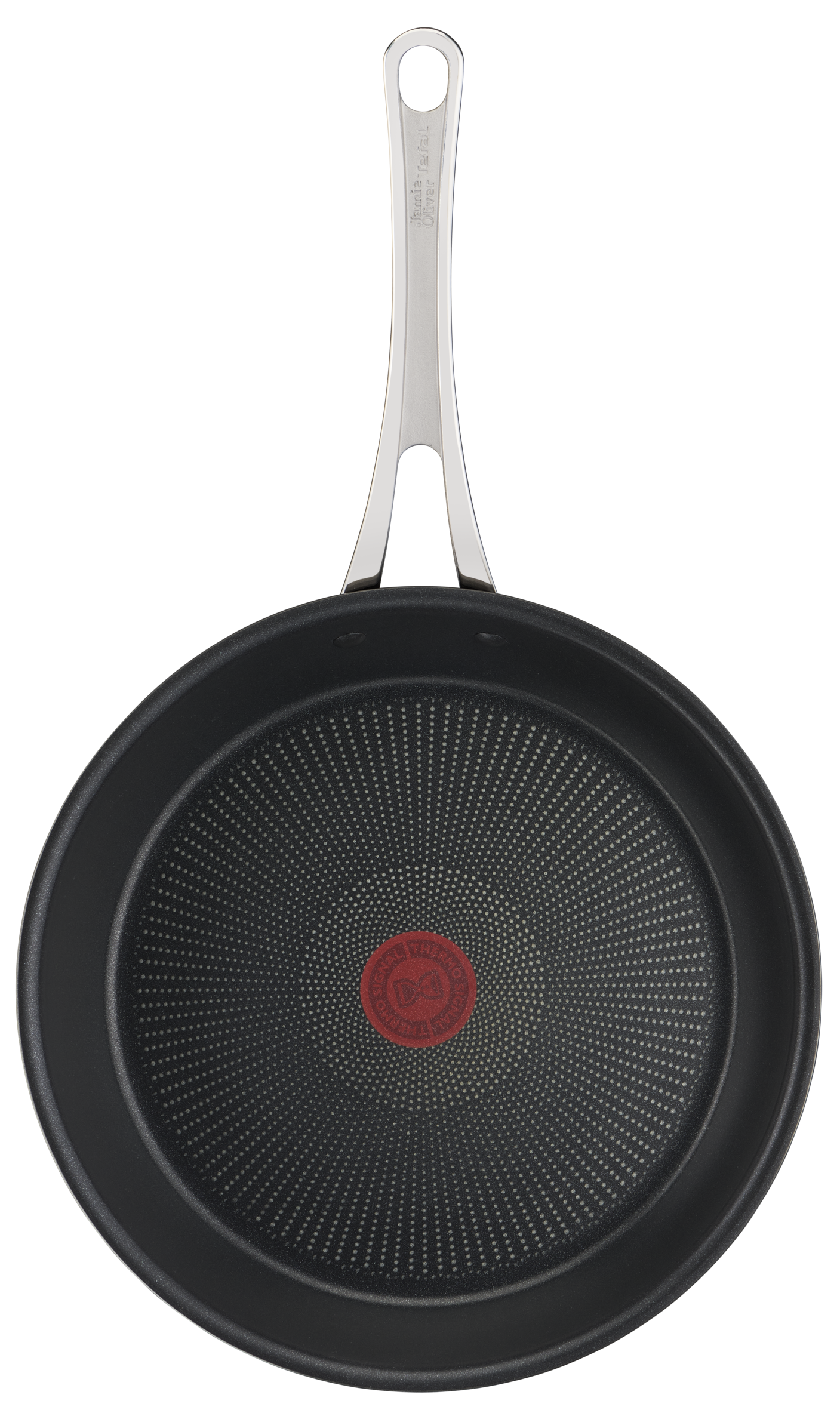 Jamie Oliver by Tefal Cooks Classic Non-Stick Induction Hard Anodised Twinpack Frypan Set 24/28cm slider