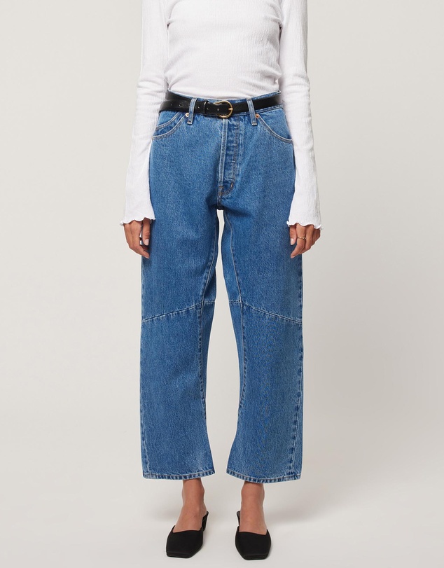 Jane Barrel Jeans - Mid Vintage Blue