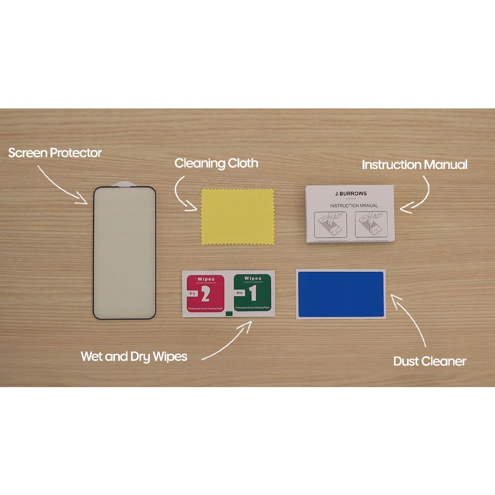 J.Burrows Antimicrobial Screen Protector iPhone 15 slider