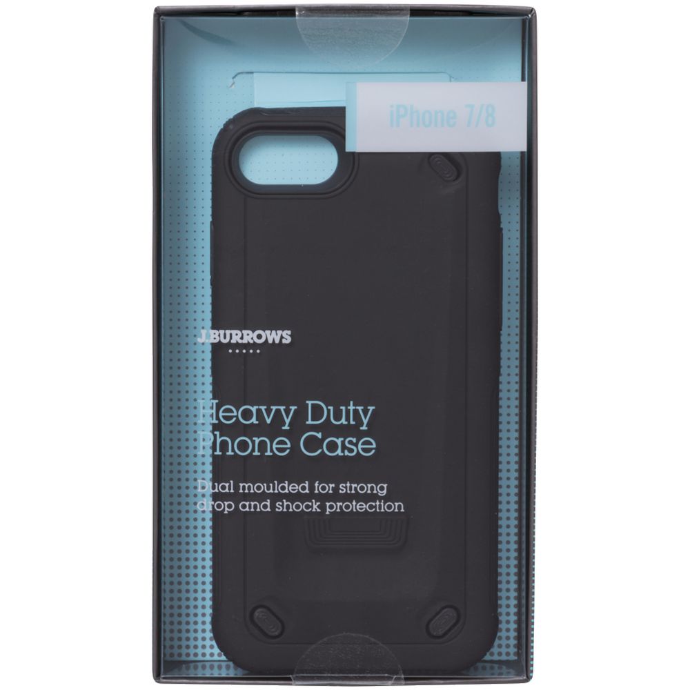 J.Burrows Heavy Duty Case iPhone 7/8/SE Black slider