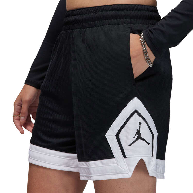 Jordan Womens Sport Diamond 4 Inch Shorts - Black slider