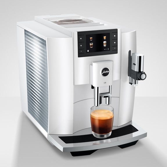 JURA E8 PIANO AUTOMATIC COFFEE MACHINE - WHITE slider