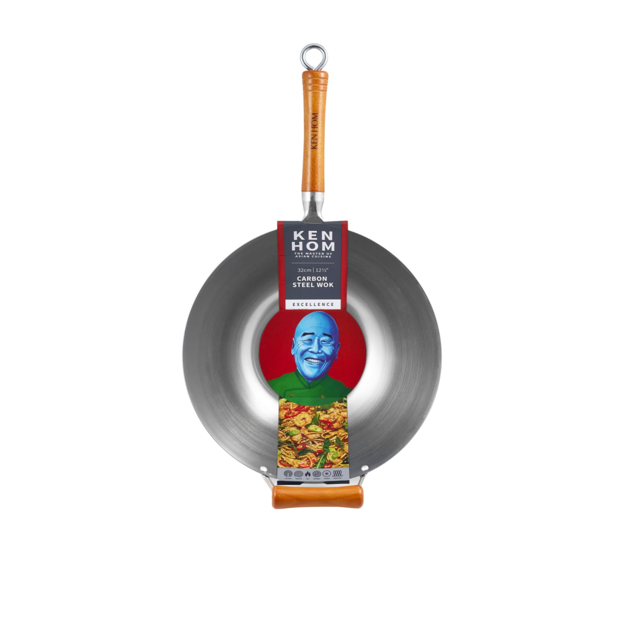 Ken Hom Carbon Steel Wok 36cm slider