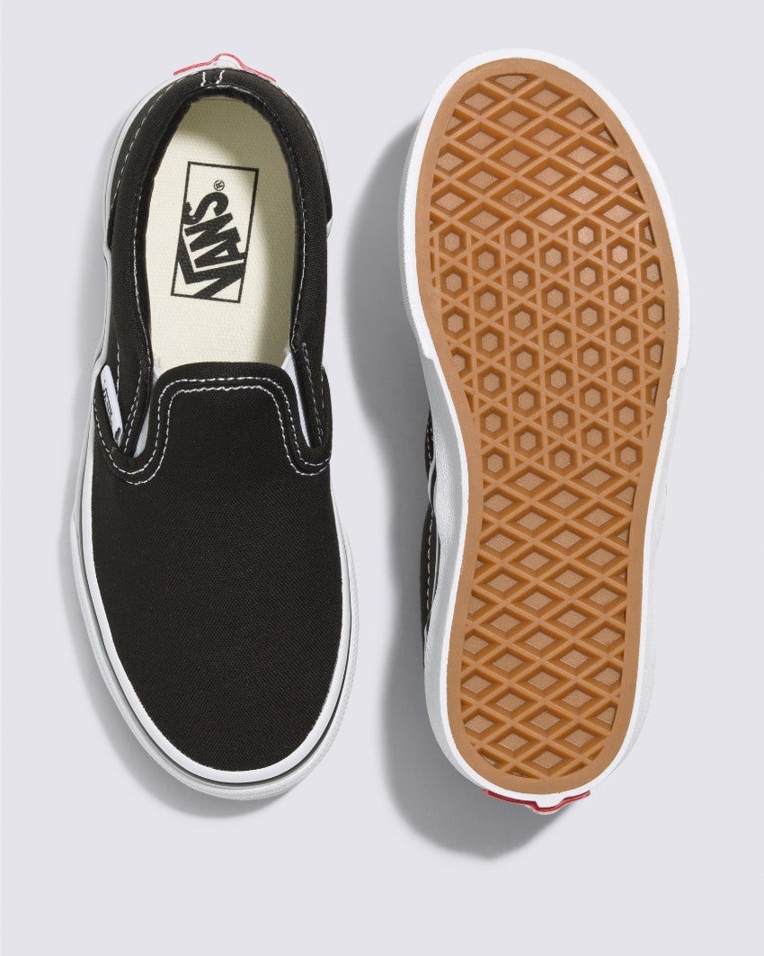 KIDS CLASSIC SLIP-ON - BLACK/TRUE WHITE slider