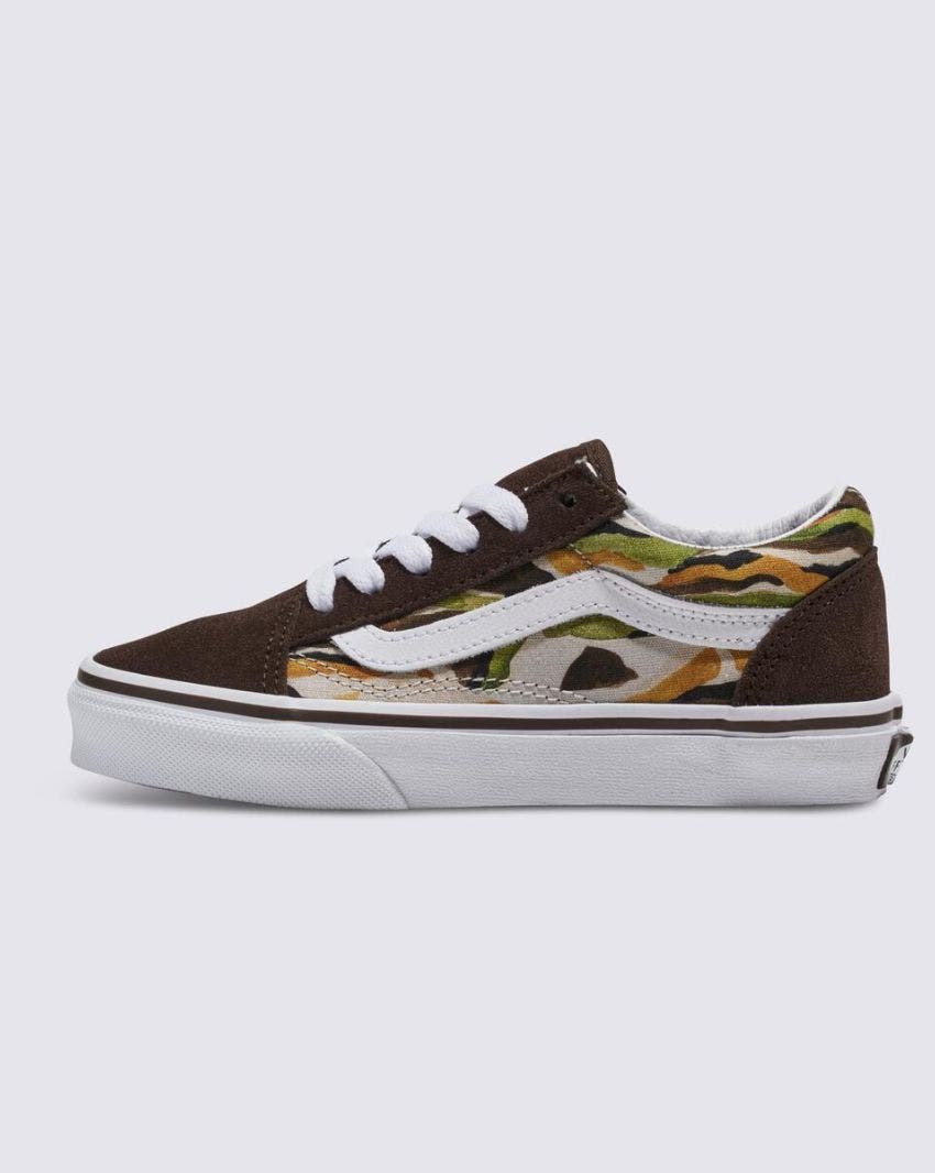 KIDS OLD SKOOL - PAINTED CAMO BROWN/MULTI slider