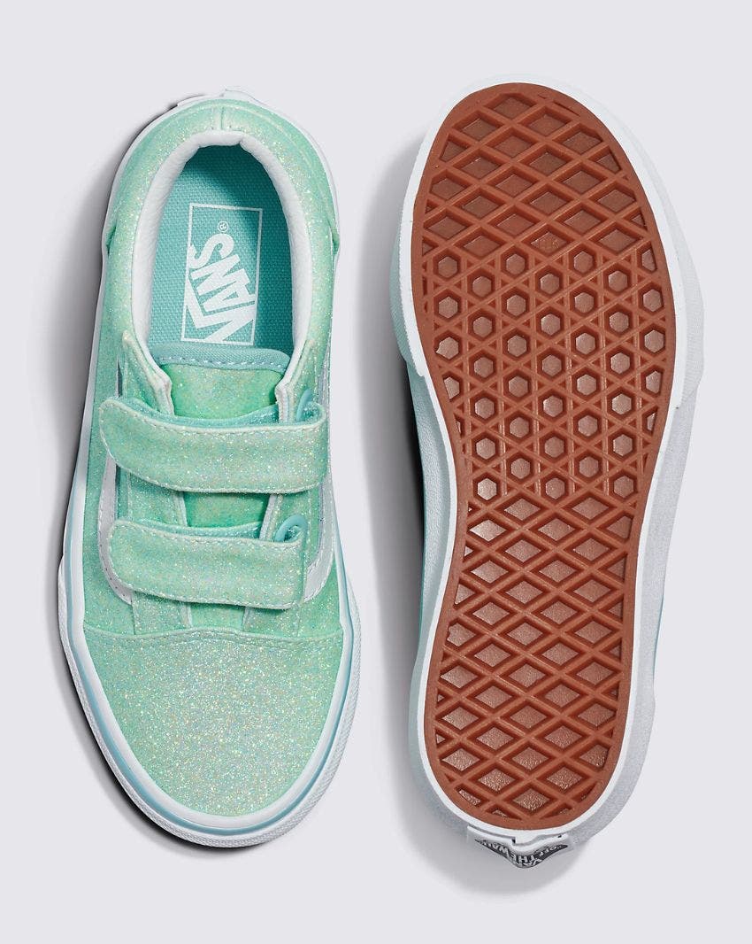 KIDS OLD SKOOL V GLITTER - GLITTER PASTEL BLUE slider