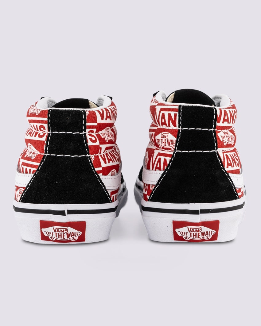 KIDS SK8-MID REISSUE - LOGO BLACK/RACING RED slider