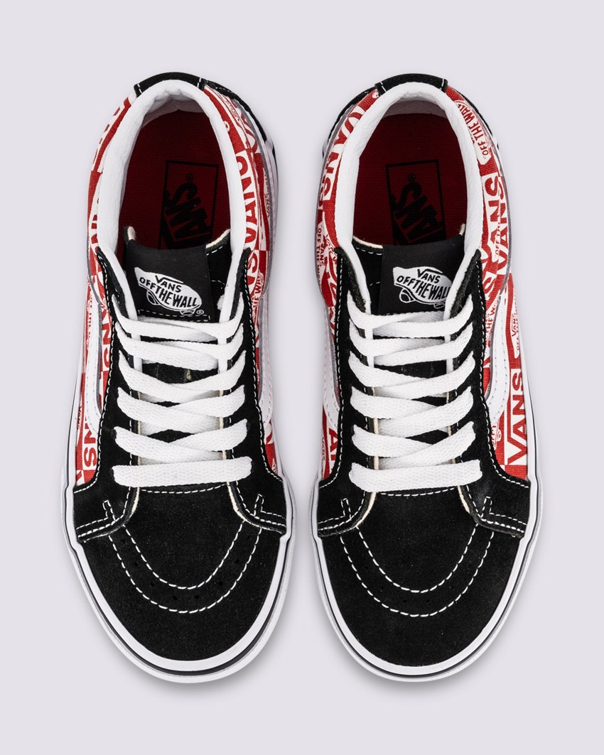 KIDS SK8-MID REISSUE - LOGO BLACK/RACING RED slider