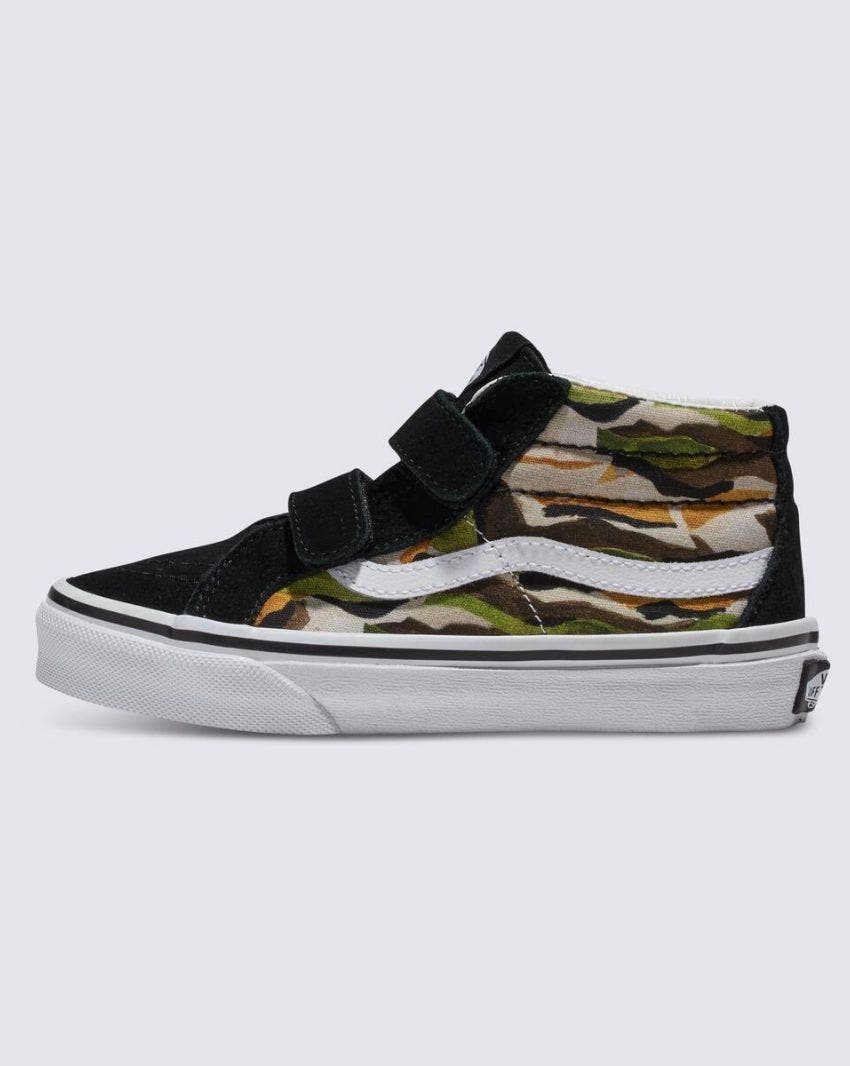 KIDS SK8-MID REISSUE V - PAINTED CAMO GREEN/MULTI slider