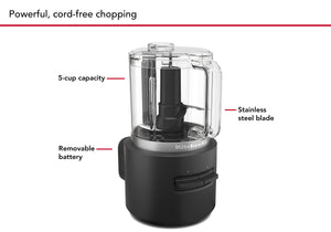 KitchenAid Cordless Go 5 Cup Food Chopper With Battery slider