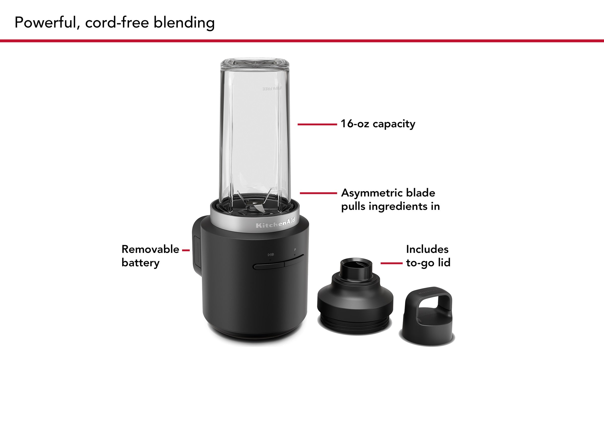 KitchenAid Go Cordless Personal Blender Without Battery slider