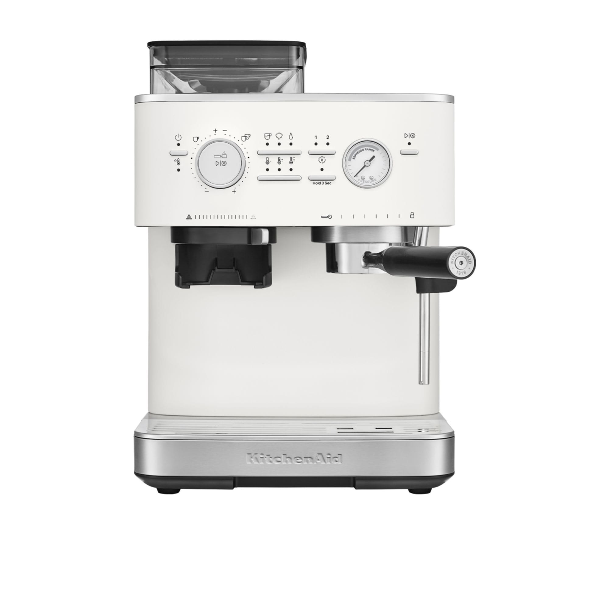 KitchenAid Semi Automatic Espresso Machine w/ Burr Grinder Porcelain White - Cart slider