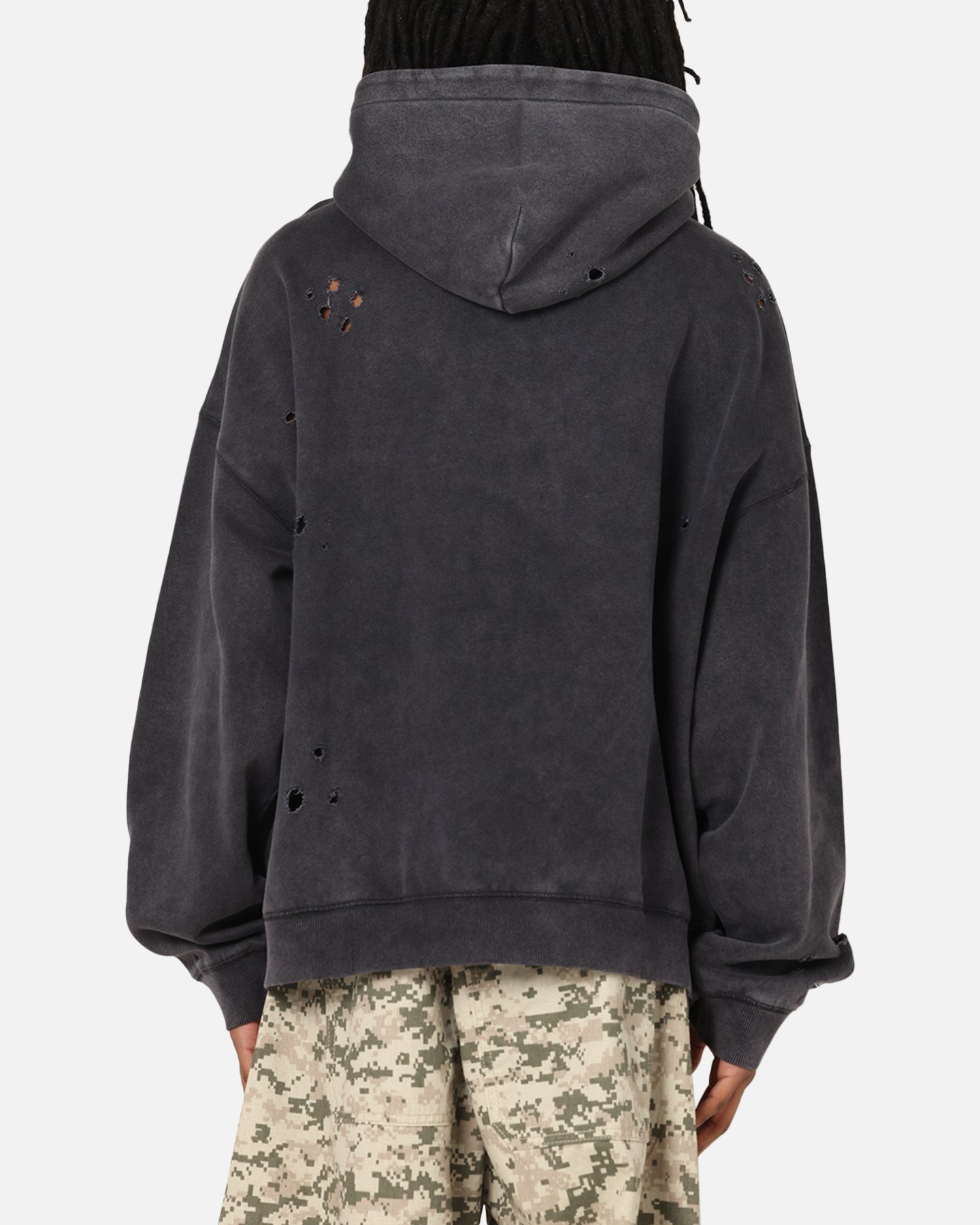 Las Vegas Raiders Distressed Rhinestone Logo Hoodie slider