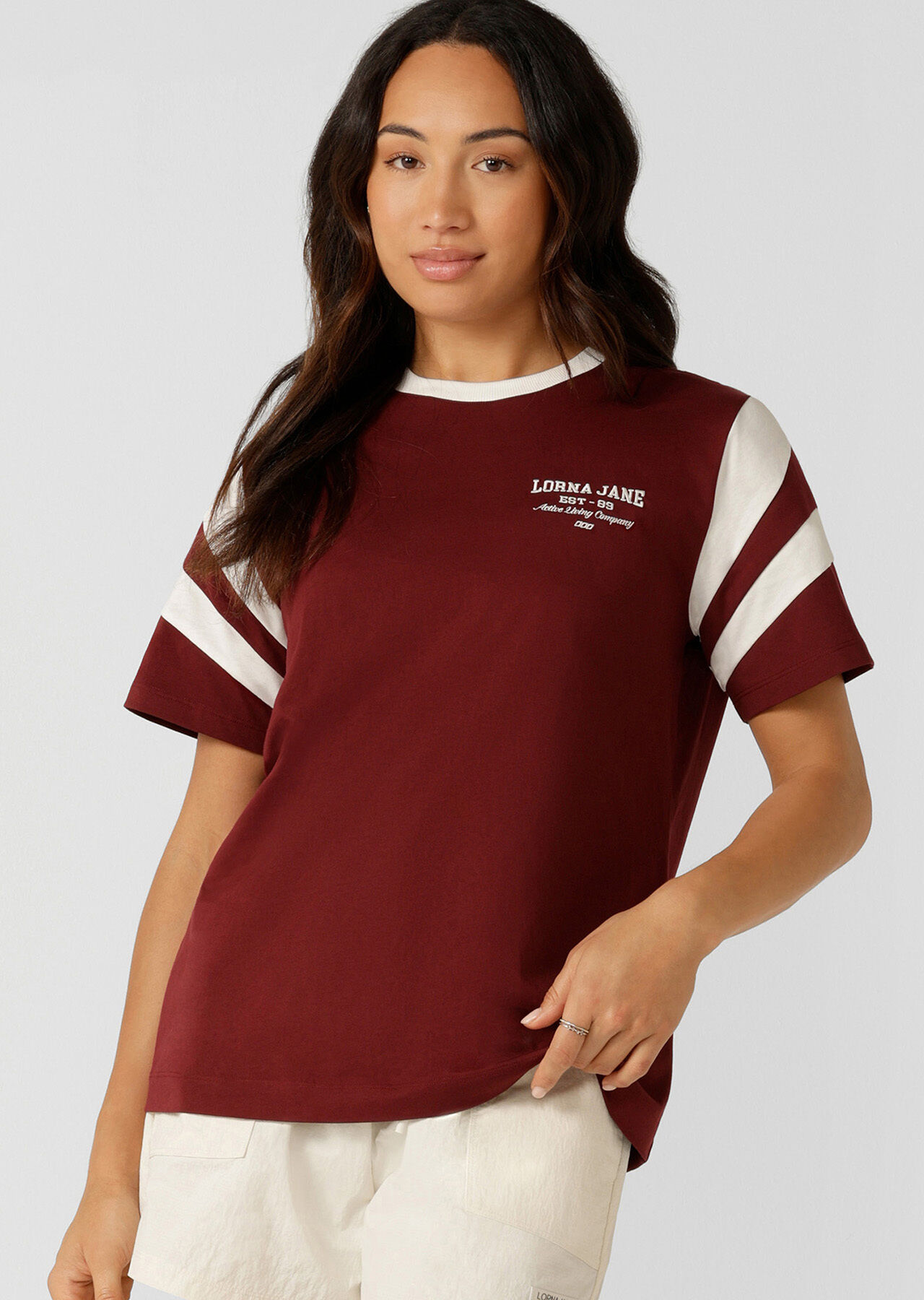 LJ Track T-Shirt - Merlot slider