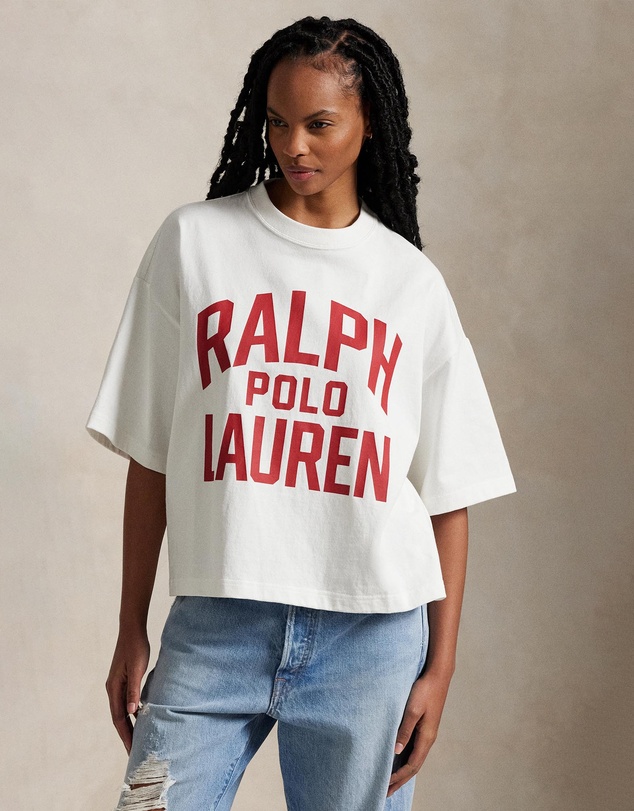 Logo Cotton Jersey Tee - Antique White