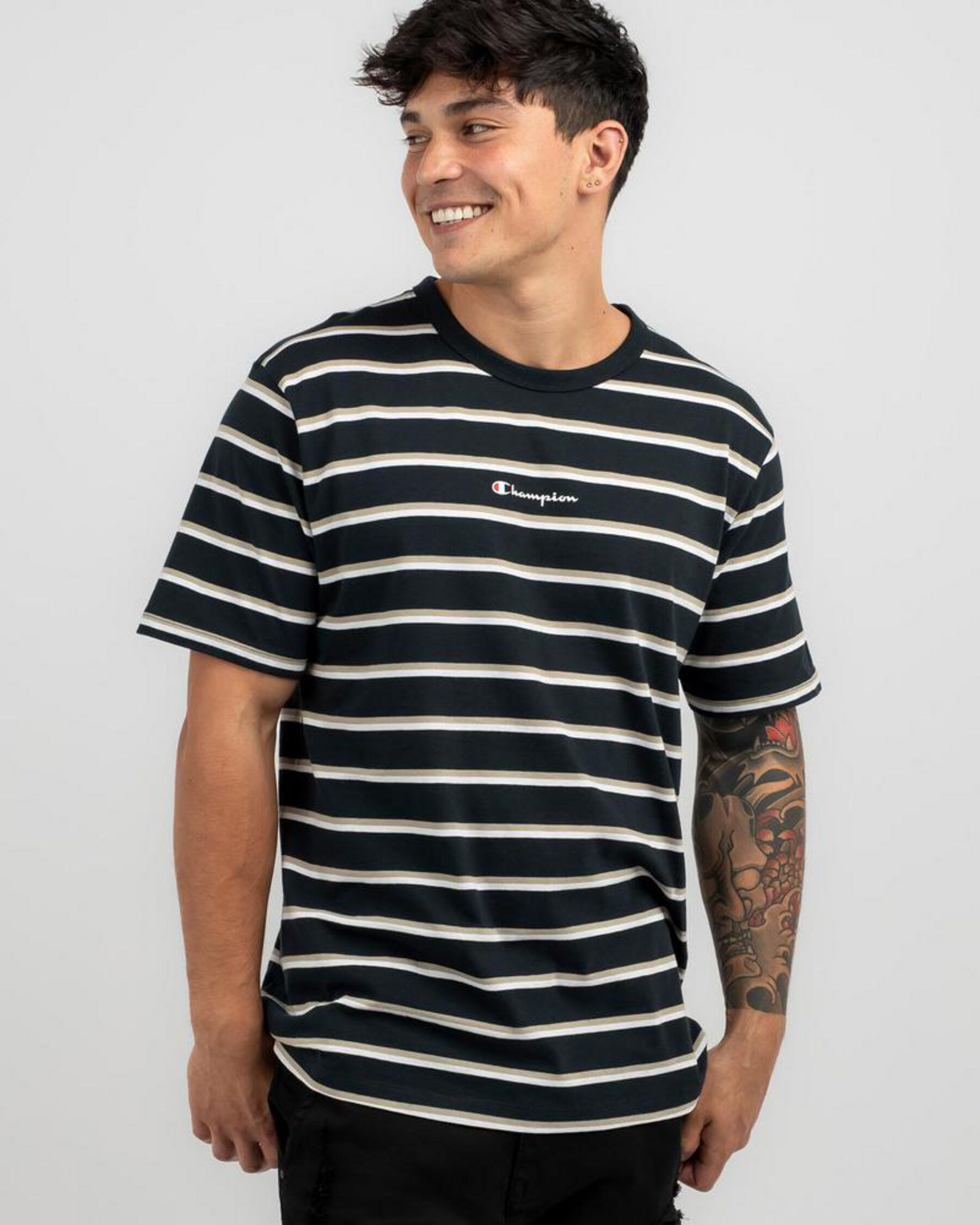 Logo Stripe T-Shirt - Championship/barren Ground/white slider