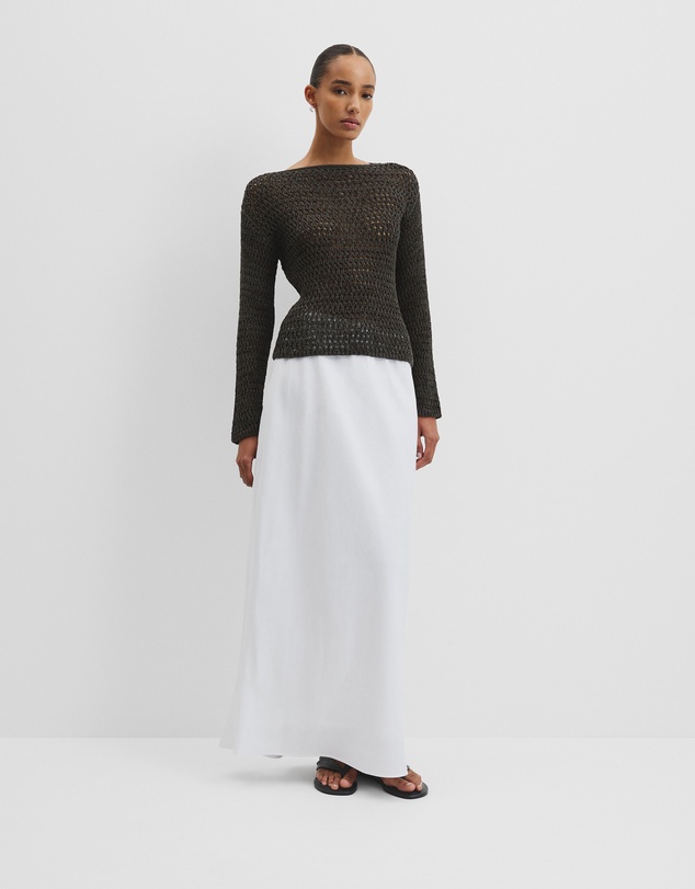 Long Sleeve Tape Knit - Fern