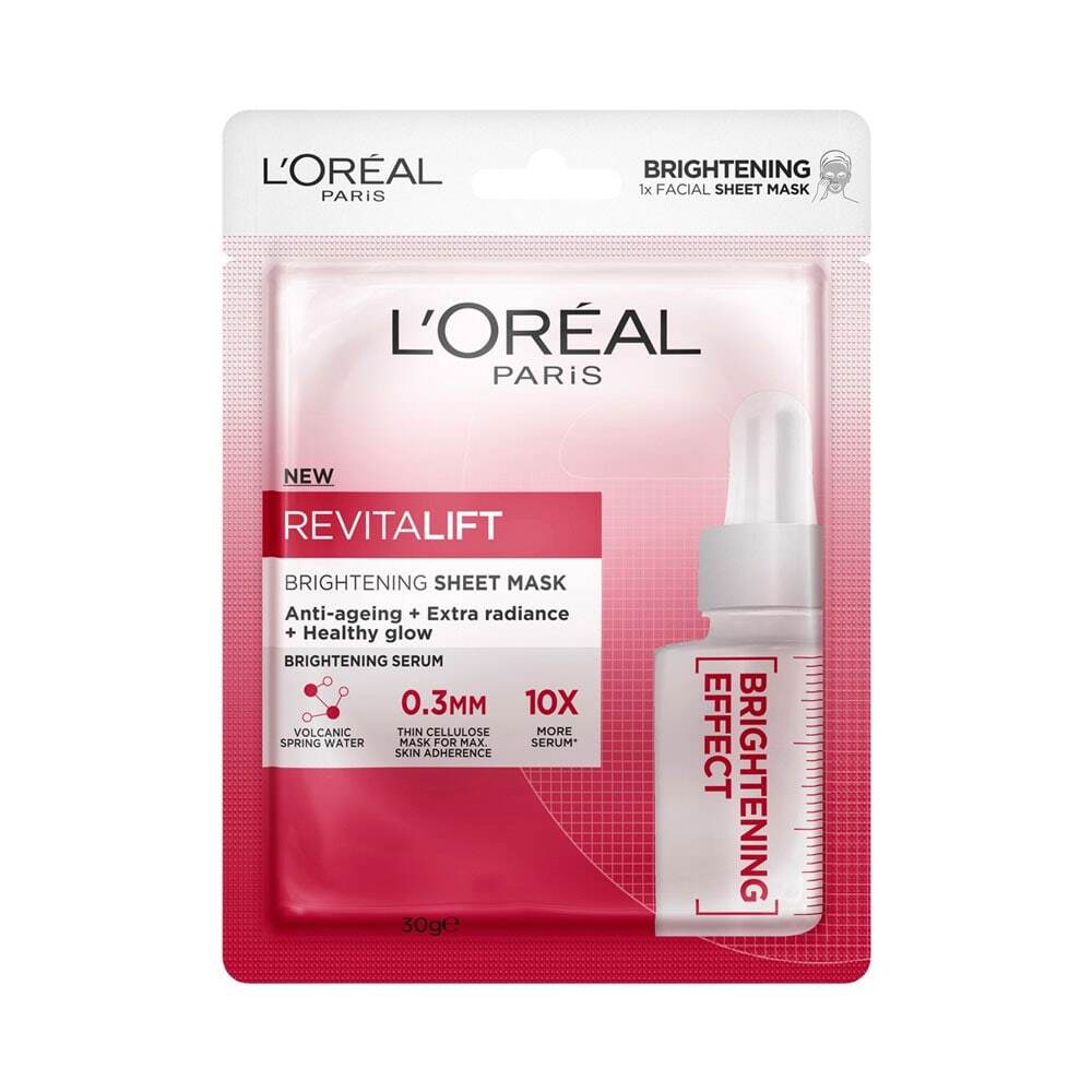 L'Oreal Brightening Facial Sheet Mask 30g slider