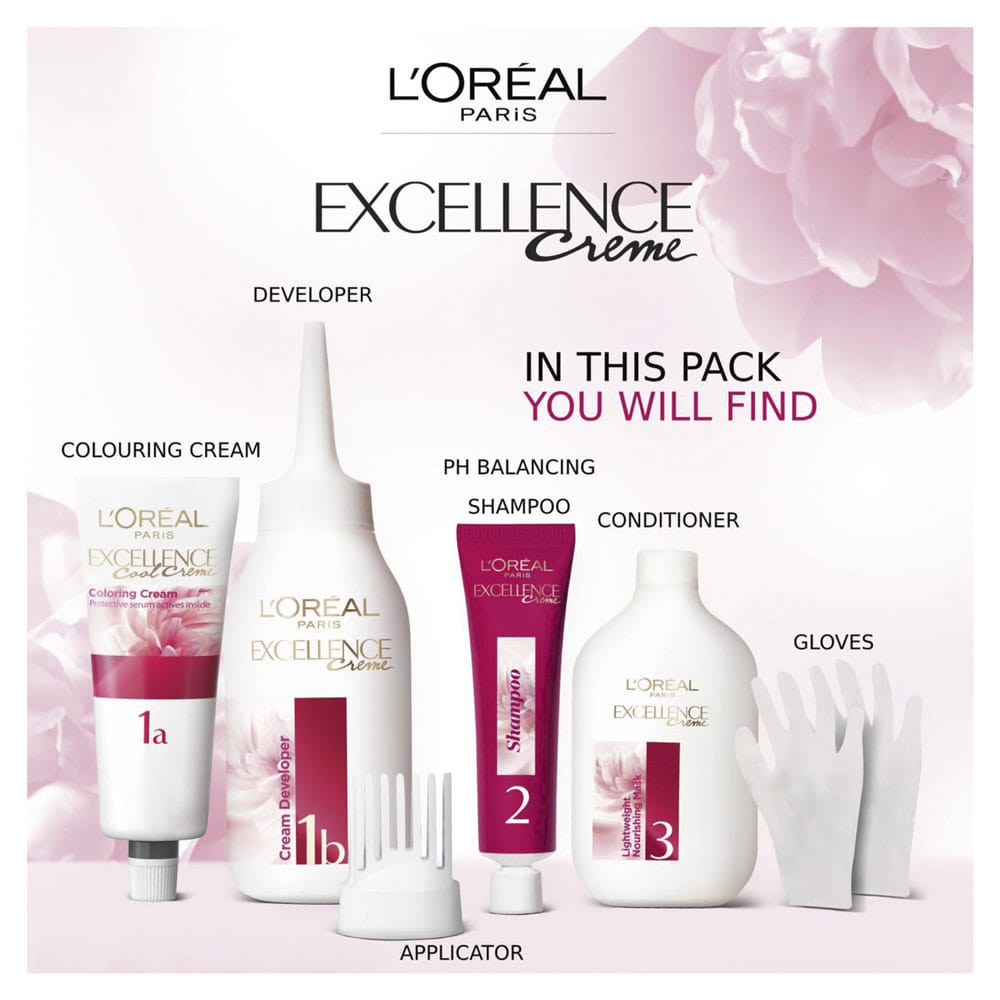 L'Oreal Excellence Creme Hair Colour 4.3 Dark Golden Brown slider