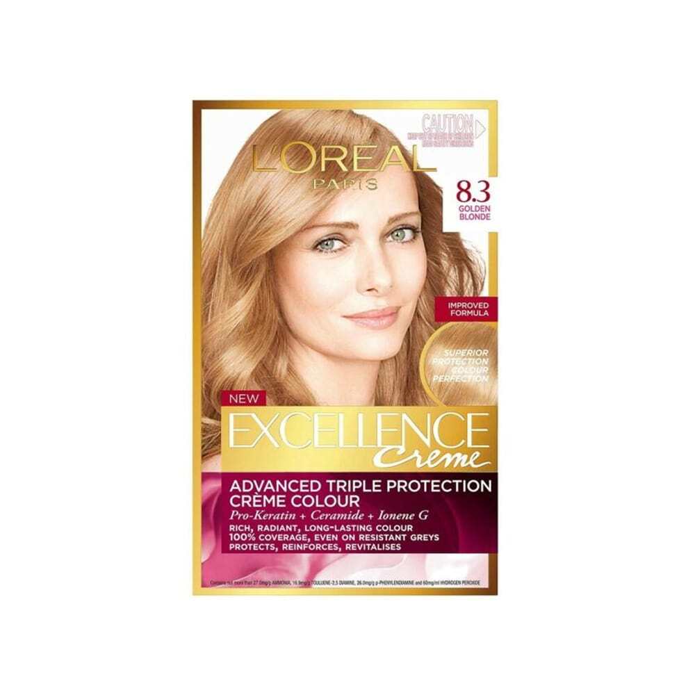 L'Oreal Excellence Creme Hair Colour 8.3 Golden Blonde slider