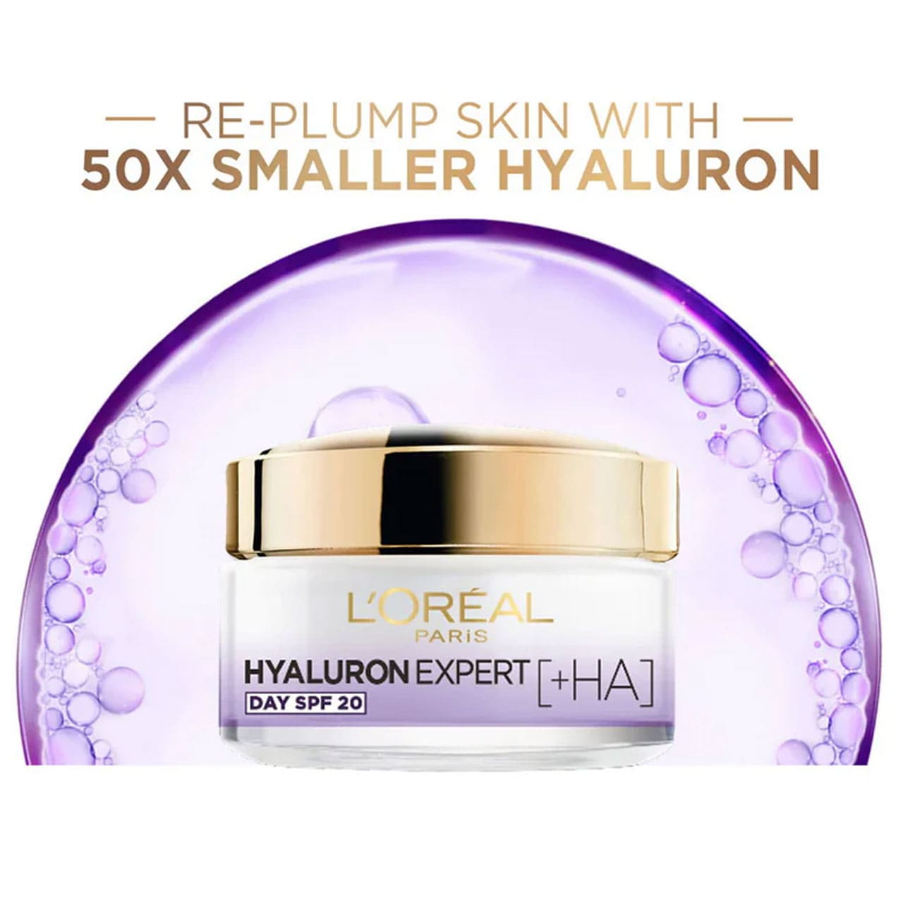 L'Oreal Hyaluron Expert Replumping Moisturising Care Day SPF20 50ml slider