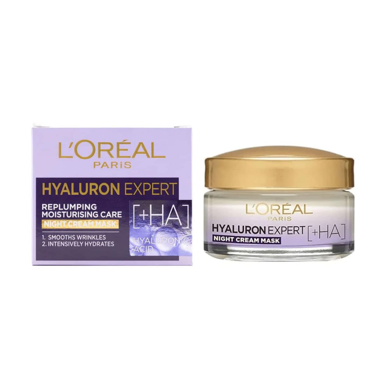 L'Oreal Hyaluron Expert Replumping Moisturising Night Cream Mask 50ml slider