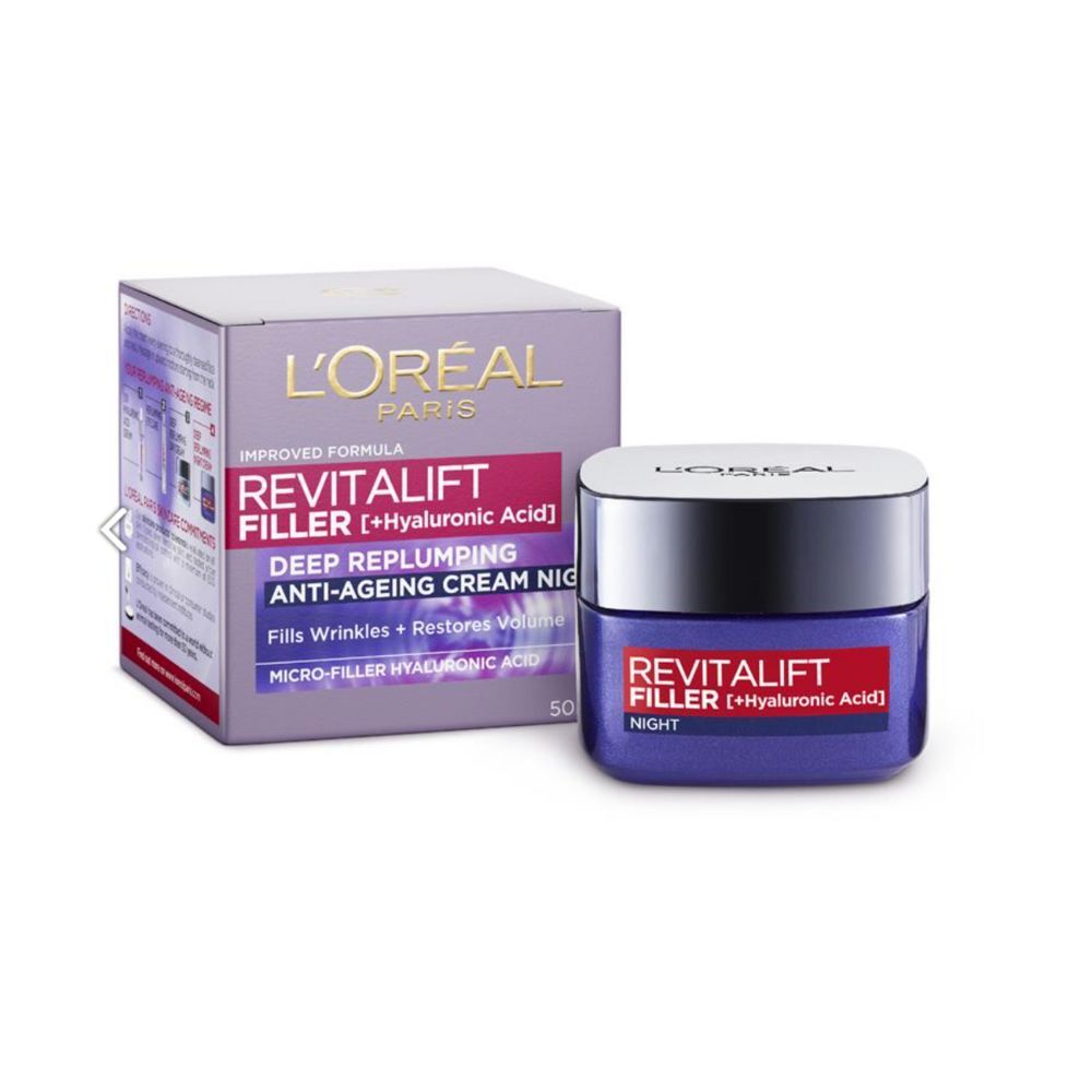 L'Oreal Paris Revitalift Filler [+Hyaluronic Acid] Deep Replumping Cream Night 50ml slider