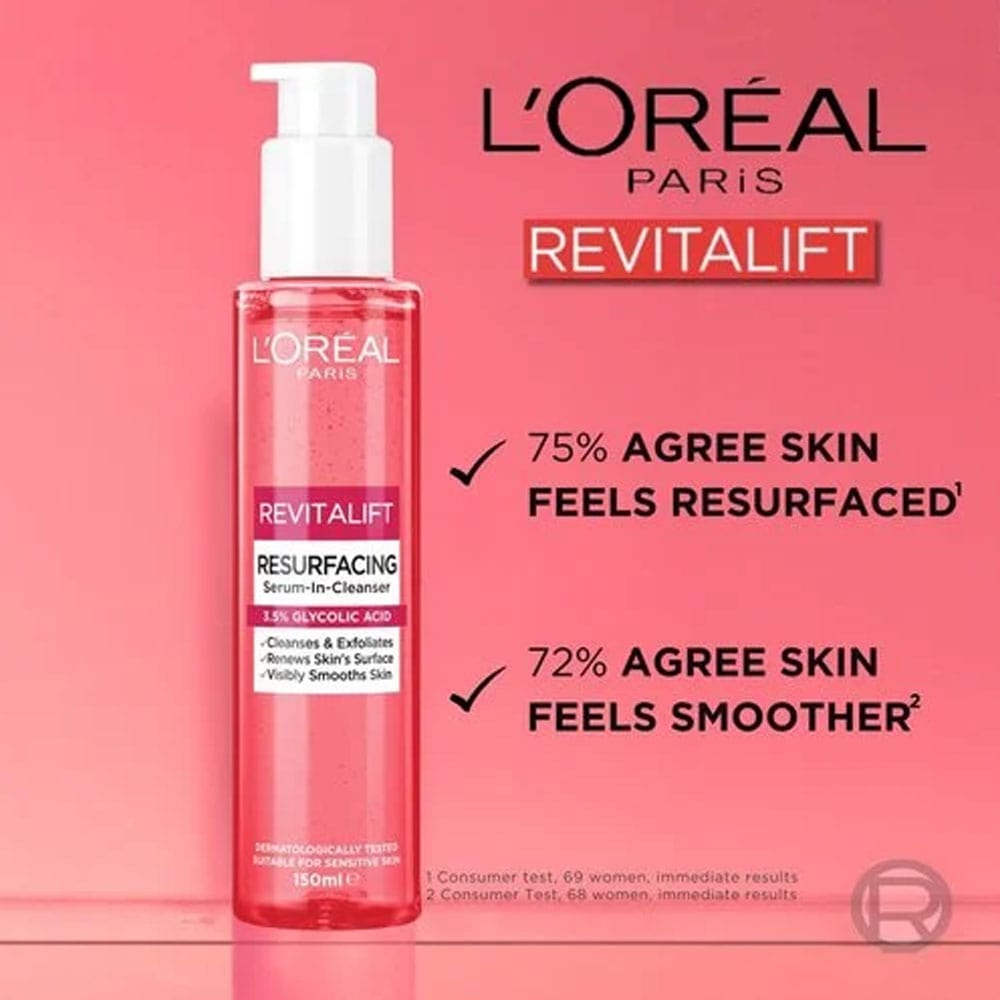 L'Oreal Revitalift Resurfacing Serum In Cleanser 150ml slider