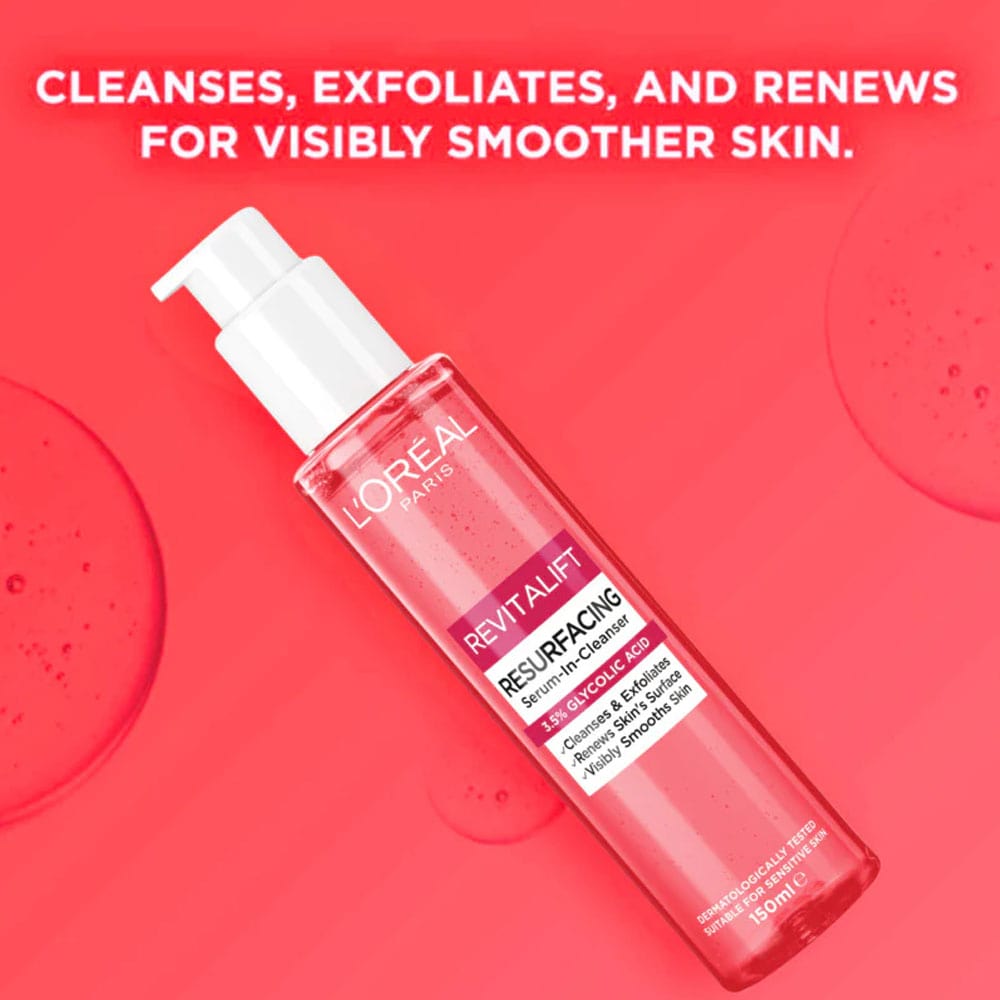 L'Oreal Revitalift Resurfacing Serum In Cleanser 150ml slider