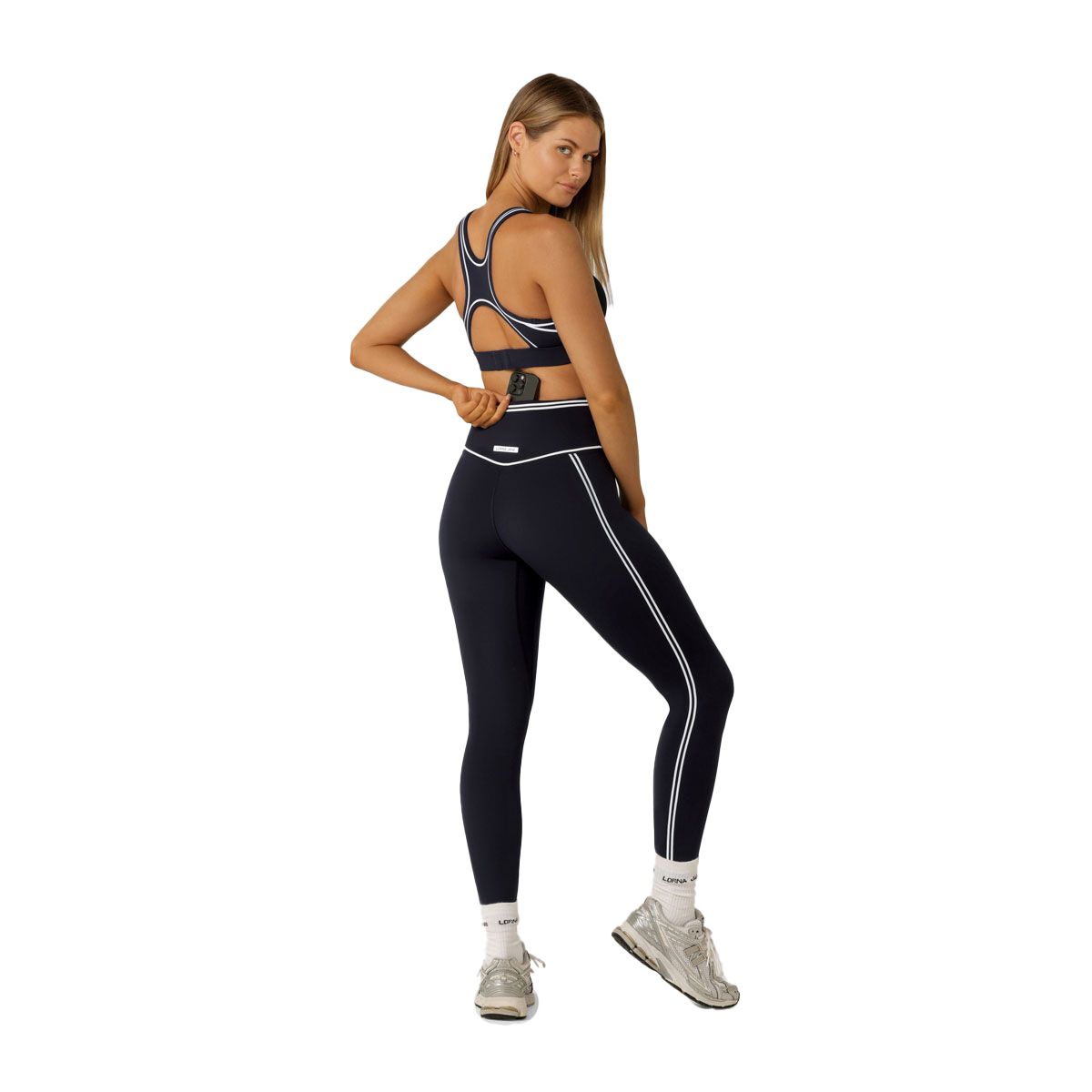 Lorna Jane Retro Track High Support Sports Bra - Midnight slider