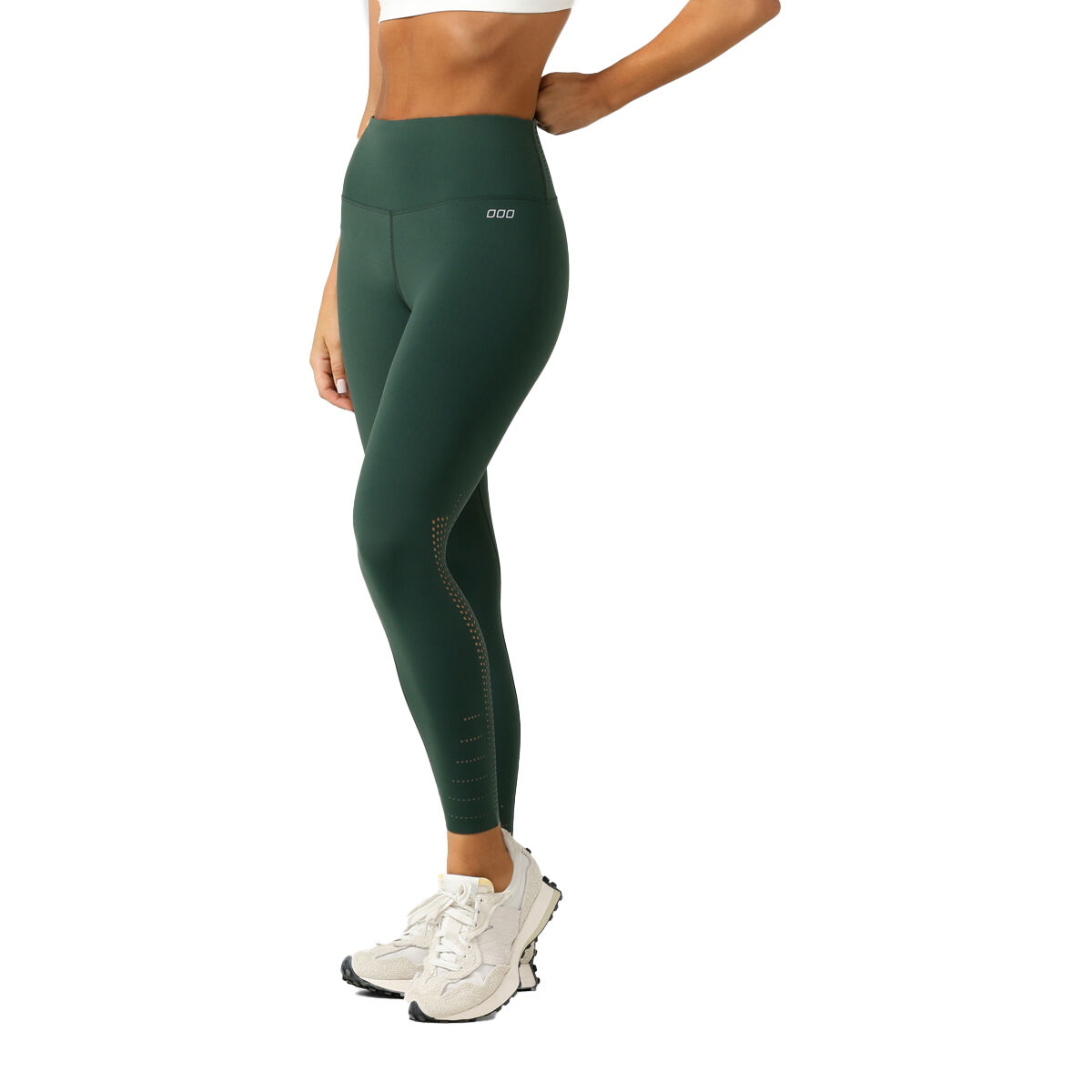 Lorna Jane Womens Aero Fit Ankle Biter Leggings - Green slider