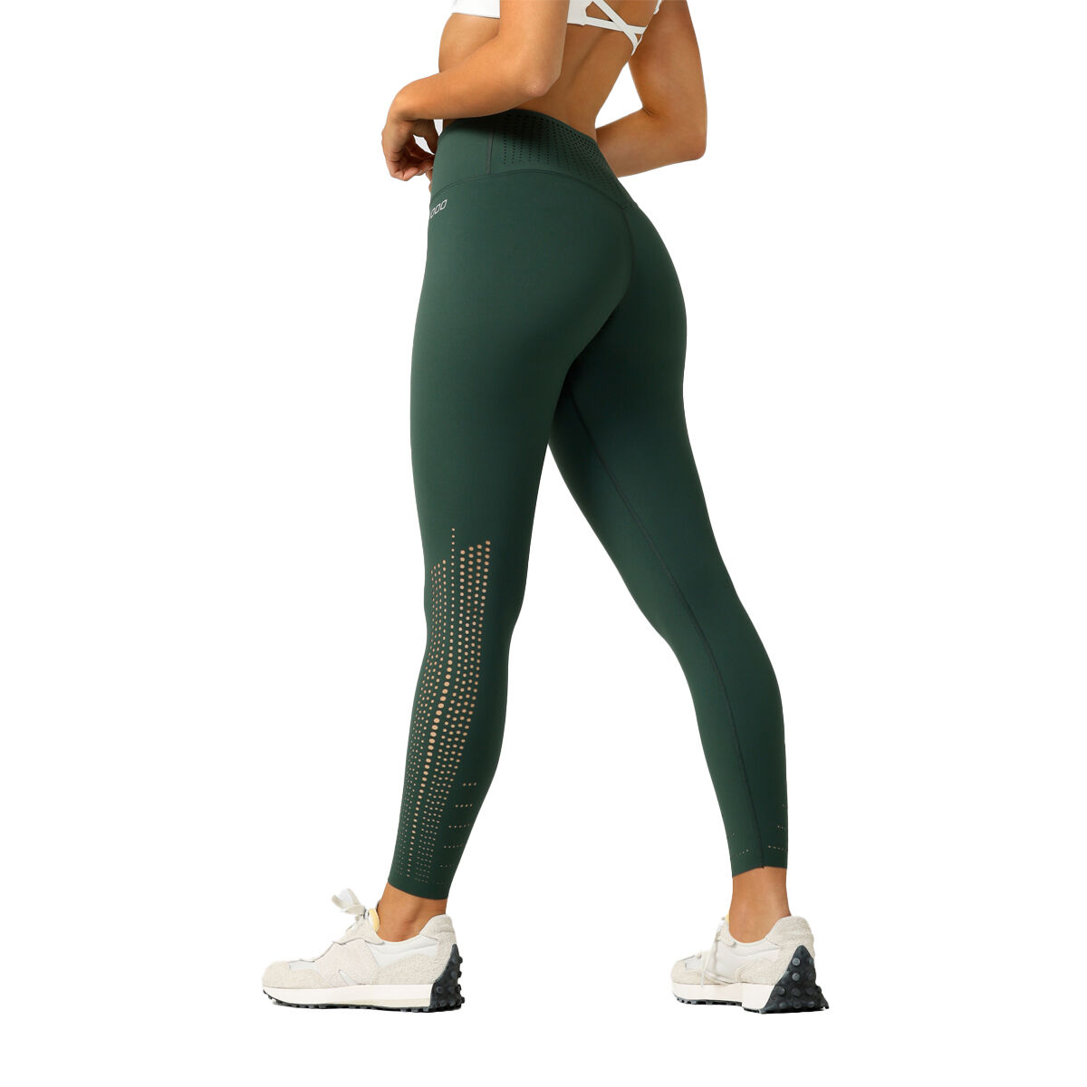 Lorna Jane Womens Aero Fit Ankle Biter Leggings - Green slider