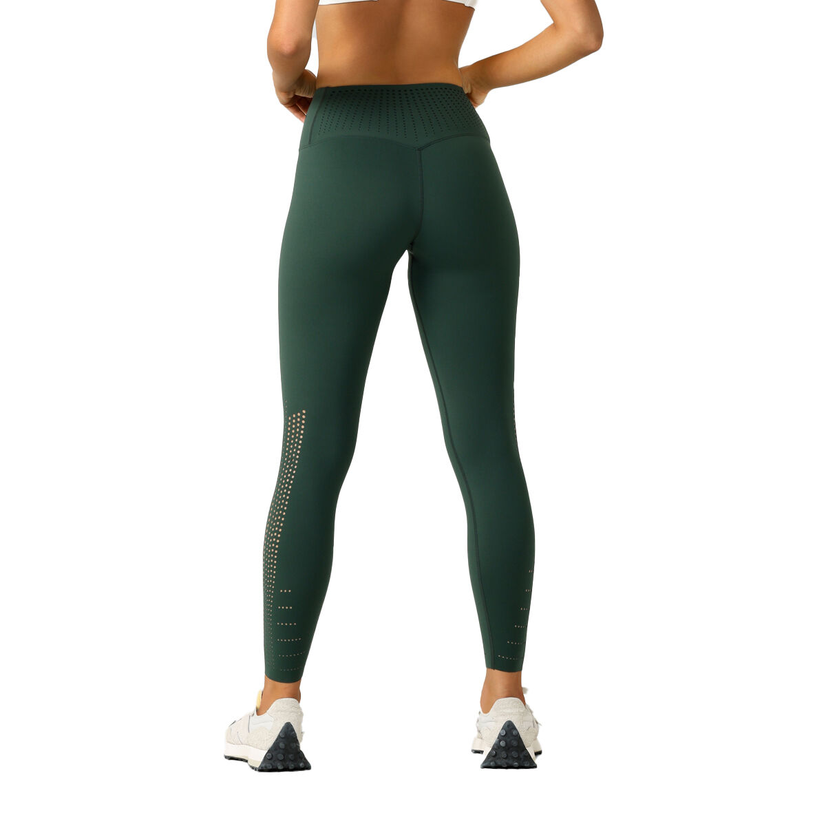 Lorna Jane Womens Aero Fit Ankle Biter Leggings - Green slider