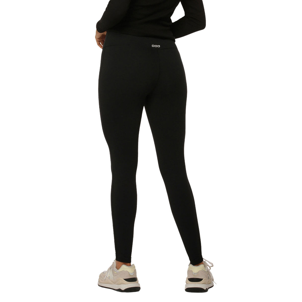 Lorna Jane Womens All Day Lotus Thermal No Chafe Full Length Leggings - Black slider