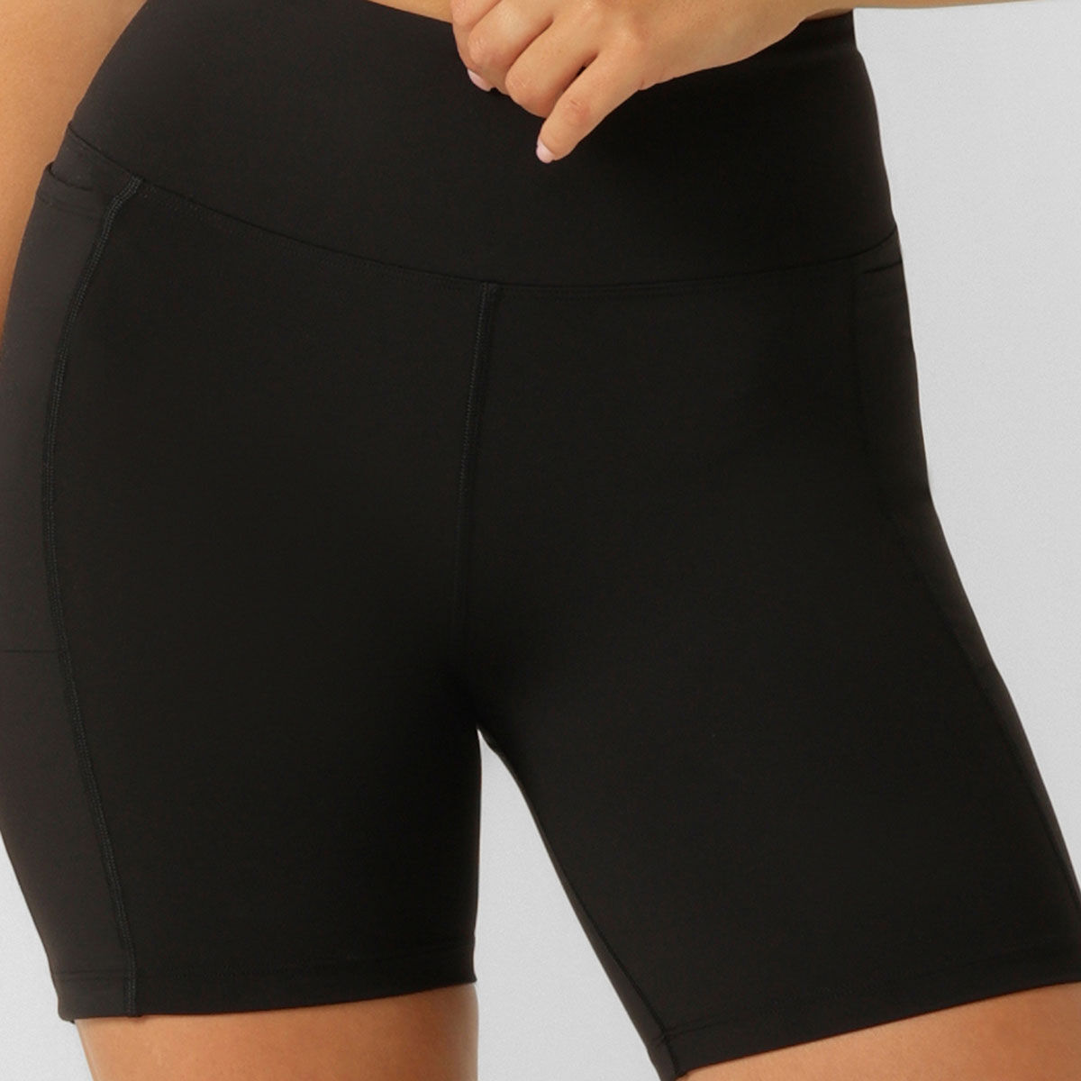 Lorna Jane Womens Amy Phone Pocket Bike Shorts - Black slider