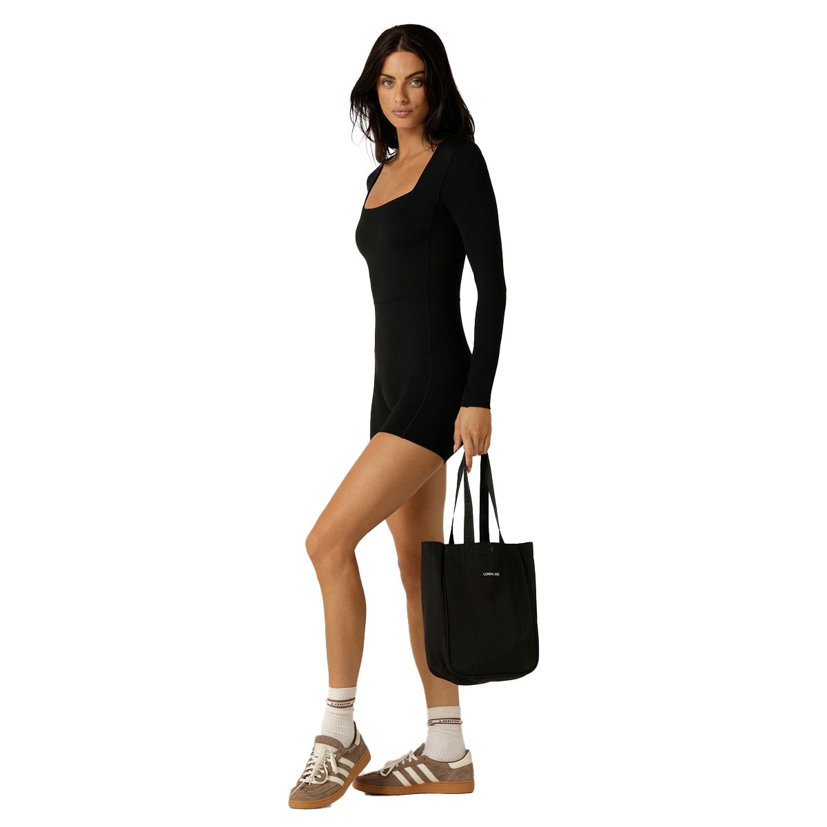 Lorna Jane Womens Effortless Long Sleeve Active Tee Black M - Black slider